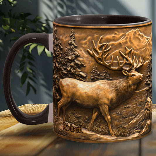 Mug personnalisé sur le thème de la chasse au cerf