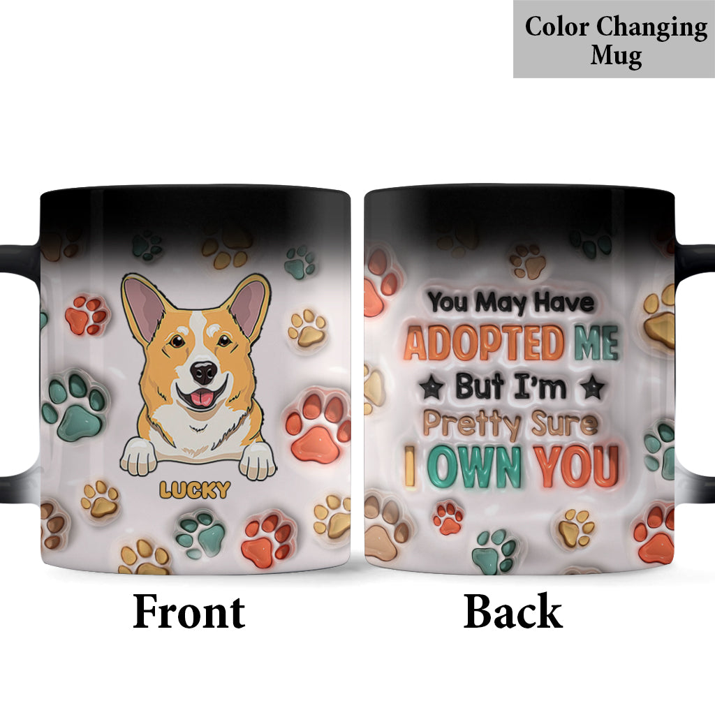 Je suis presque sûre de t'appartenir - Mug personnalisé pour chien