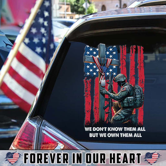 Nous leur devons tout - Autocollant complet pour vétéran