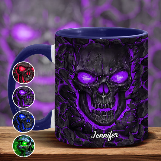 Mug personnalisé à motif crâne maléfique