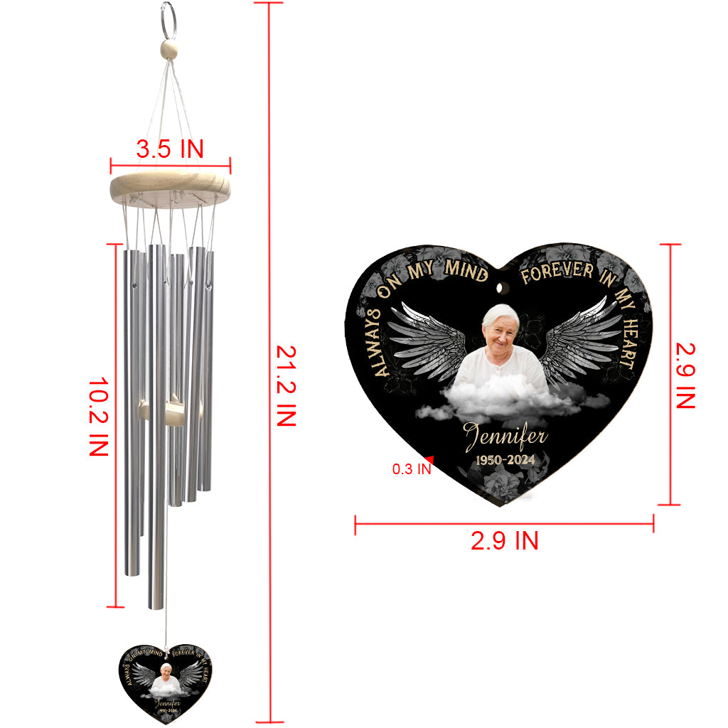 Hear The Wind And Think Of Me - Personalized Memorial Wind Chime