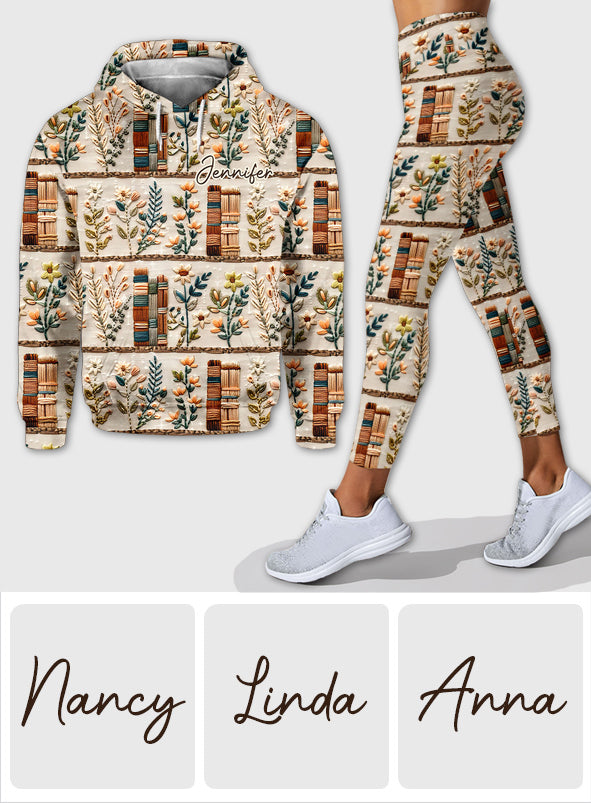 J'adore les livres ! Sweat à capuche et legging personnalisés « Love Books »