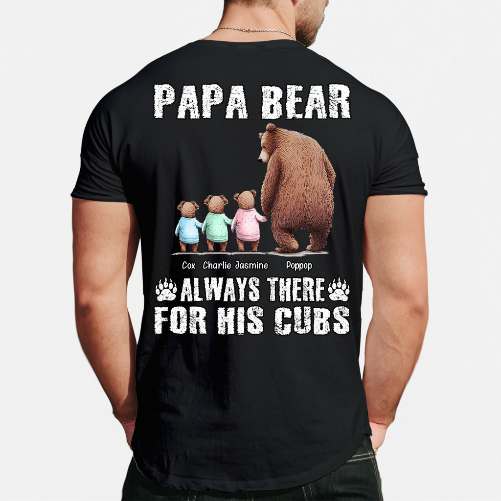 Papa Ours Toujours Présent pour Ses Petits - T-shirt et Sweat à capuche personnalisés pour papa