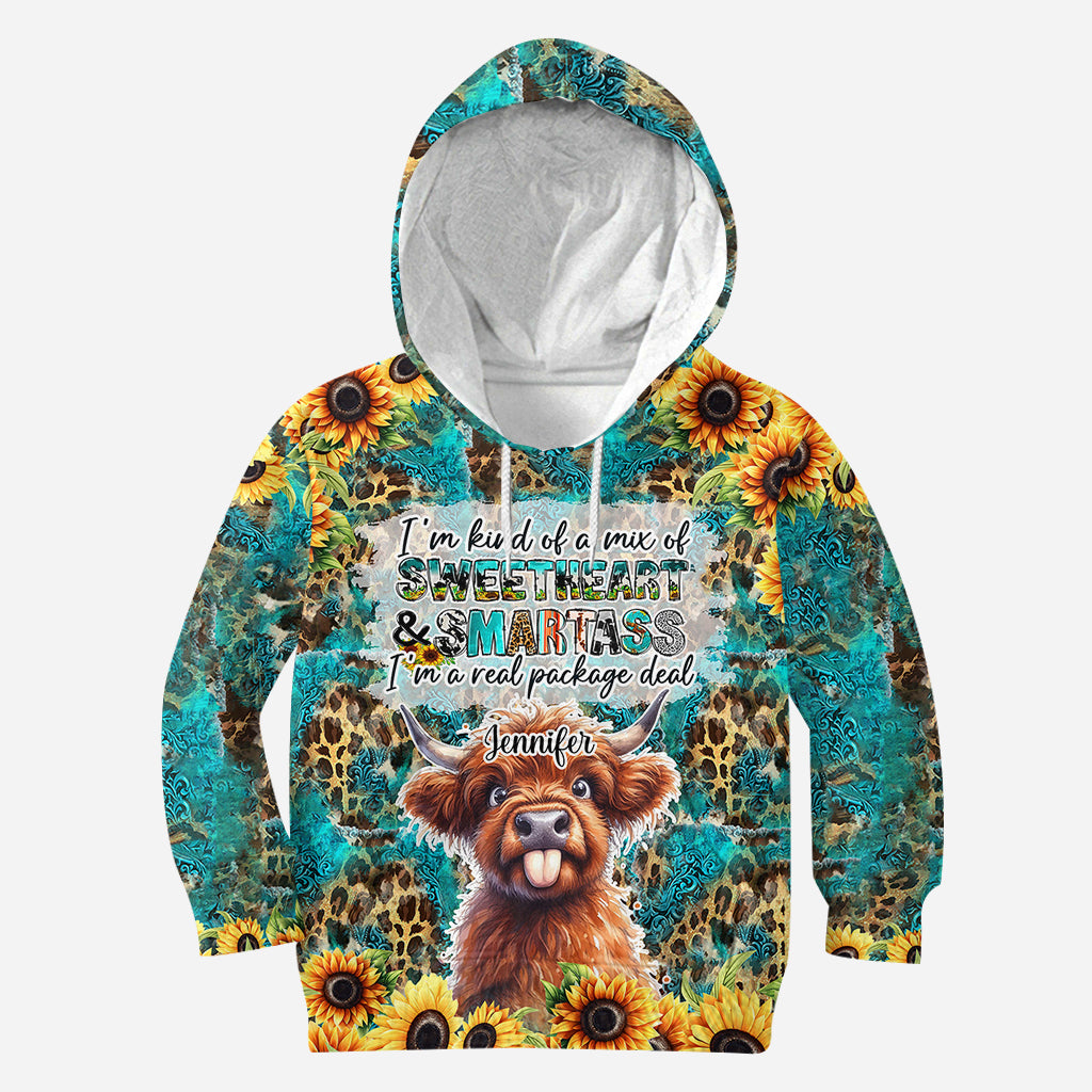 Vache des Highlands impertinente - Chemise personnalisée intégrale