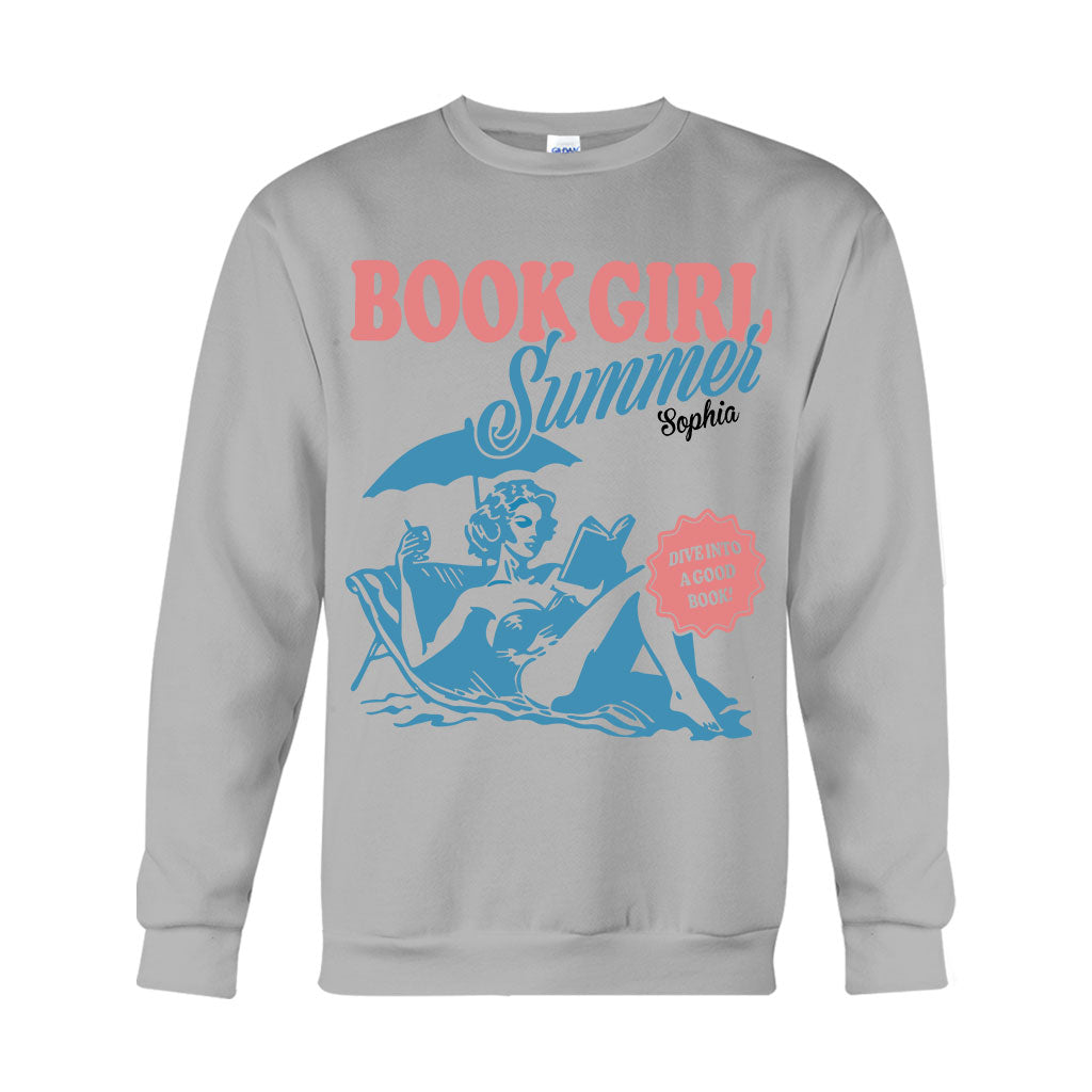 L'été des filles de livres - T-shirt et sweat à capuche personnalisés « Livre »