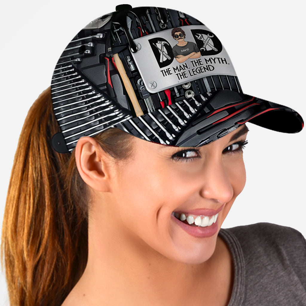 Casquette classique personnalisée pour papa mécanicien