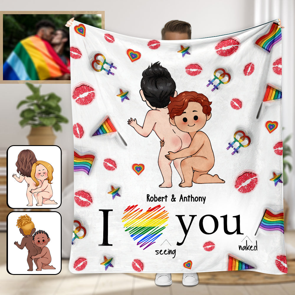 J'adore te voir coquin(e) - Couverture de soutien LGBT personnalisée