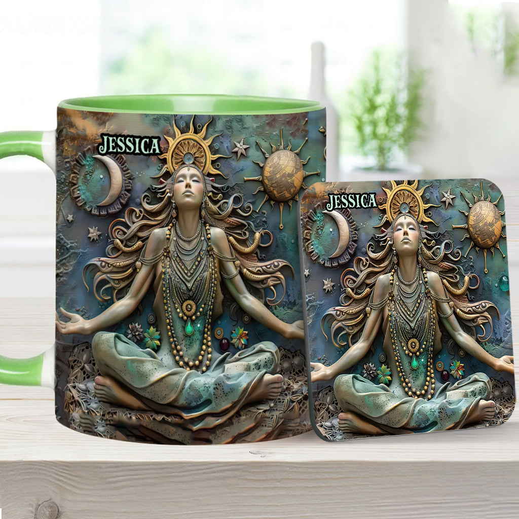 Perdez la tête, retrouvez votre âme - Mug personnalisé Yoga Accent Mug