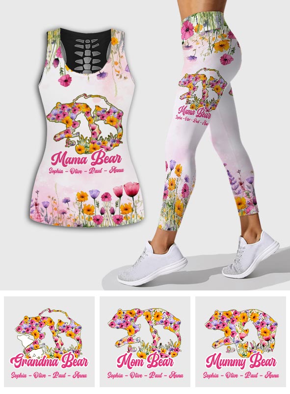 Maman Ours - Débardeur et legging personnalisés Mother Hollow
