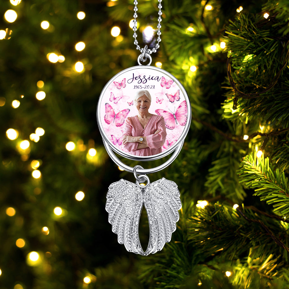 You Are Missed Each And Everyday - Personalized Memorial Wings Ornament