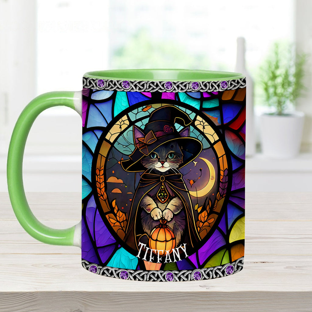 Mug personnalisé Sorcière en vitrail - Magnifique mug à motif sorcière