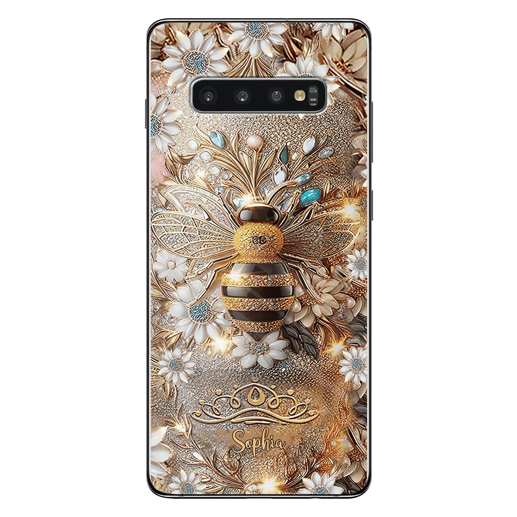 Coque de téléphone transparente personnalisée Queen Bee - Abeille