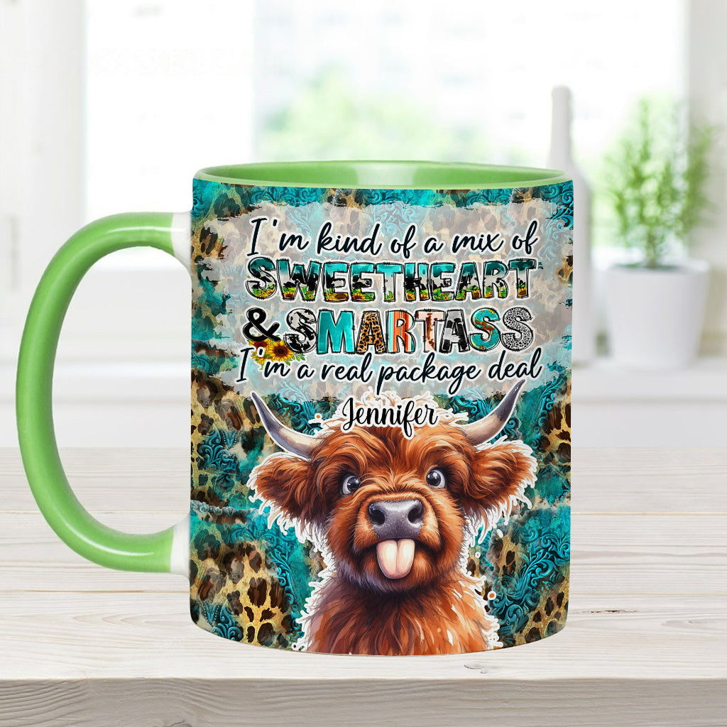 Mug personnalisé « Vache des Highlands impertinente »