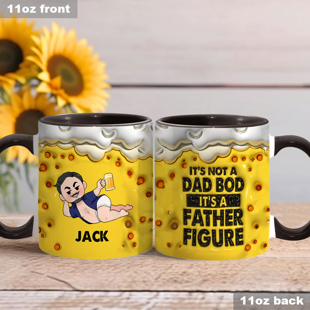 It's Not A Dad Bob It's A Fatherfigure - Personalized Father Accent Mug