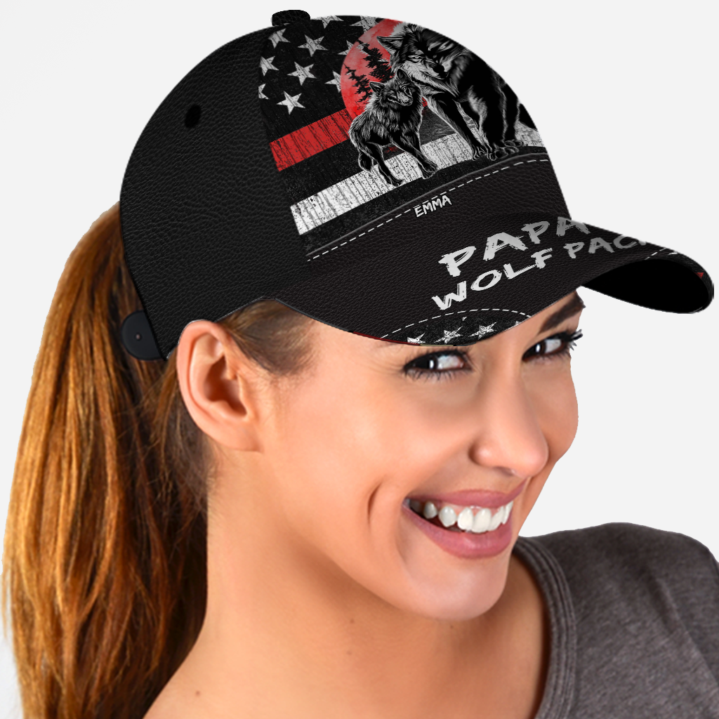 Wolf Pack - Personalized Grandpa Classic Cap