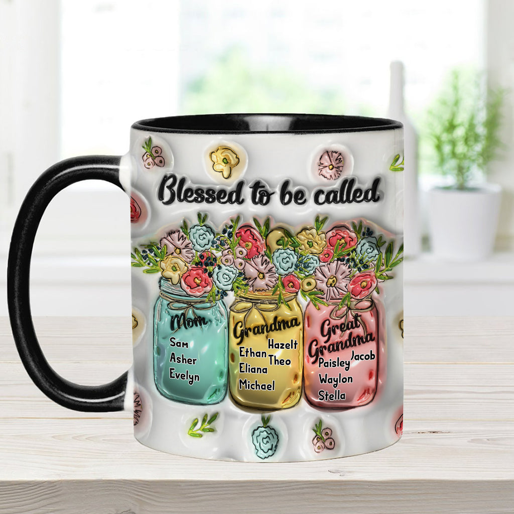 Heureuse d'être appelée - Mug personnalisé pour grand-mère