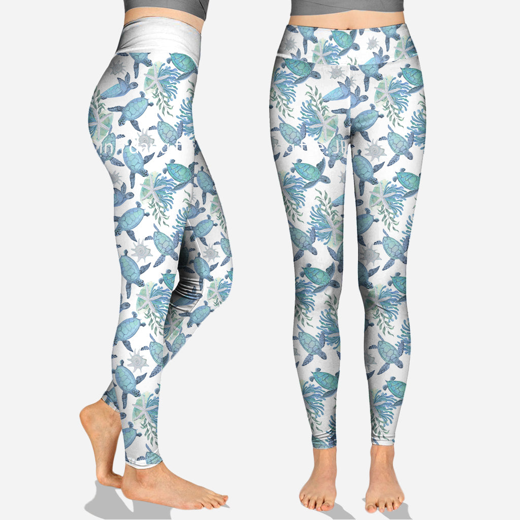 J'adore les tortues - Débardeur et legging personnalisés avec croix de tortues