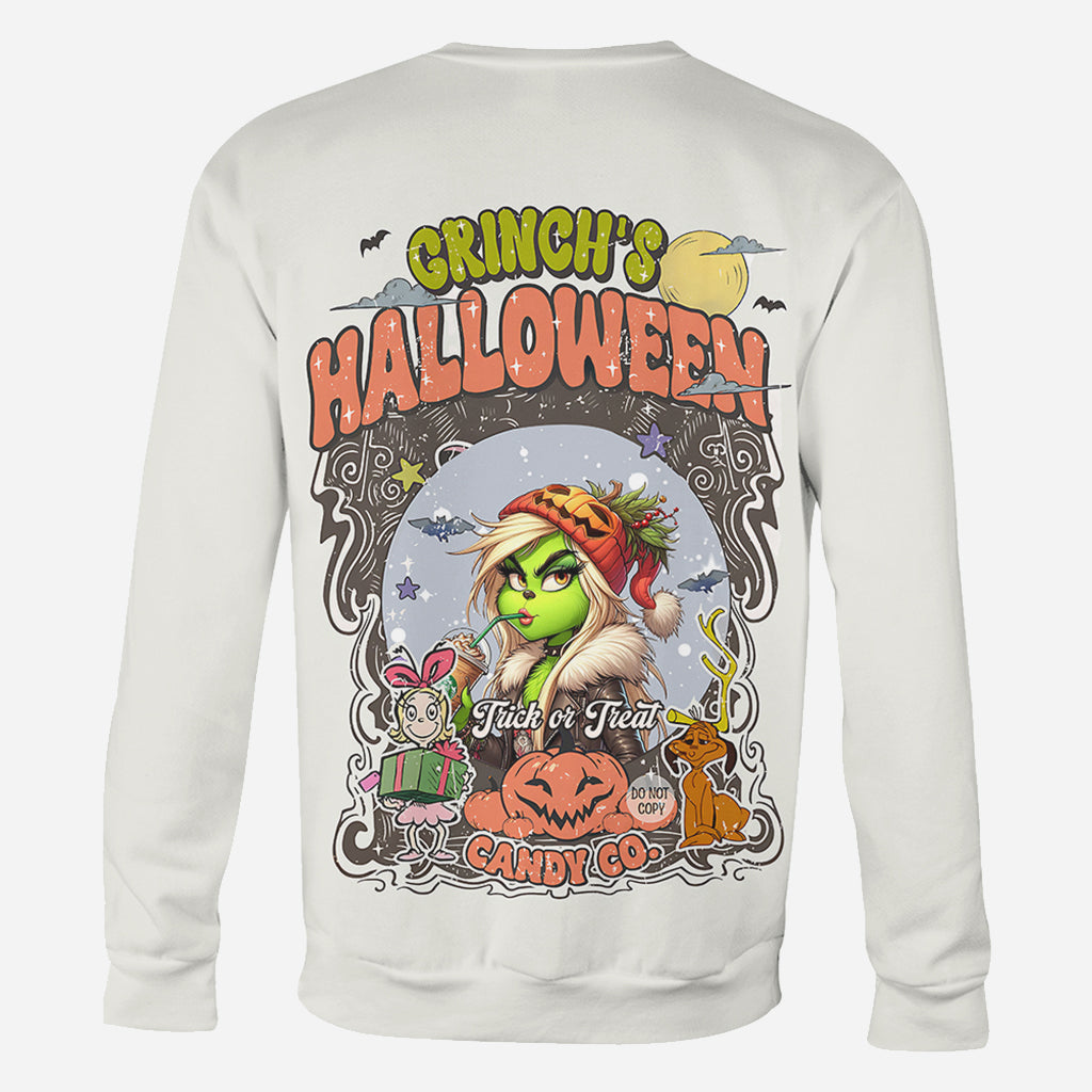 T-shirt personnalisé Green Pumpkin Mama Any Title - Vol de Noël sur toute la surface