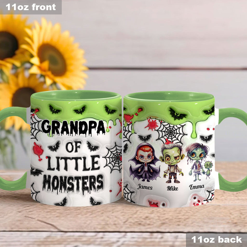 Grand-père des petits monstres (tous titres) - Mug personnalisé « Grand-père »