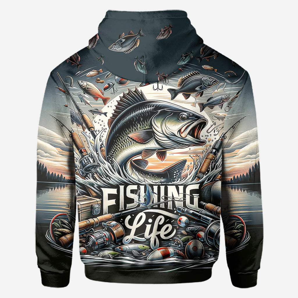 T-shirt « La vie de pêcheur » - Pêche partout