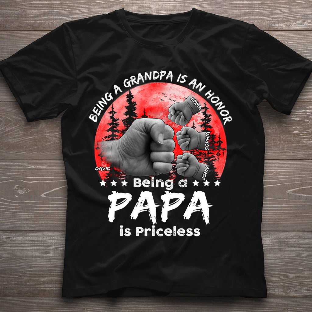 T-shirt et sweat à capuche personnalisés Père-Fils Lune Rouge - T-shirt et sweat à capuche