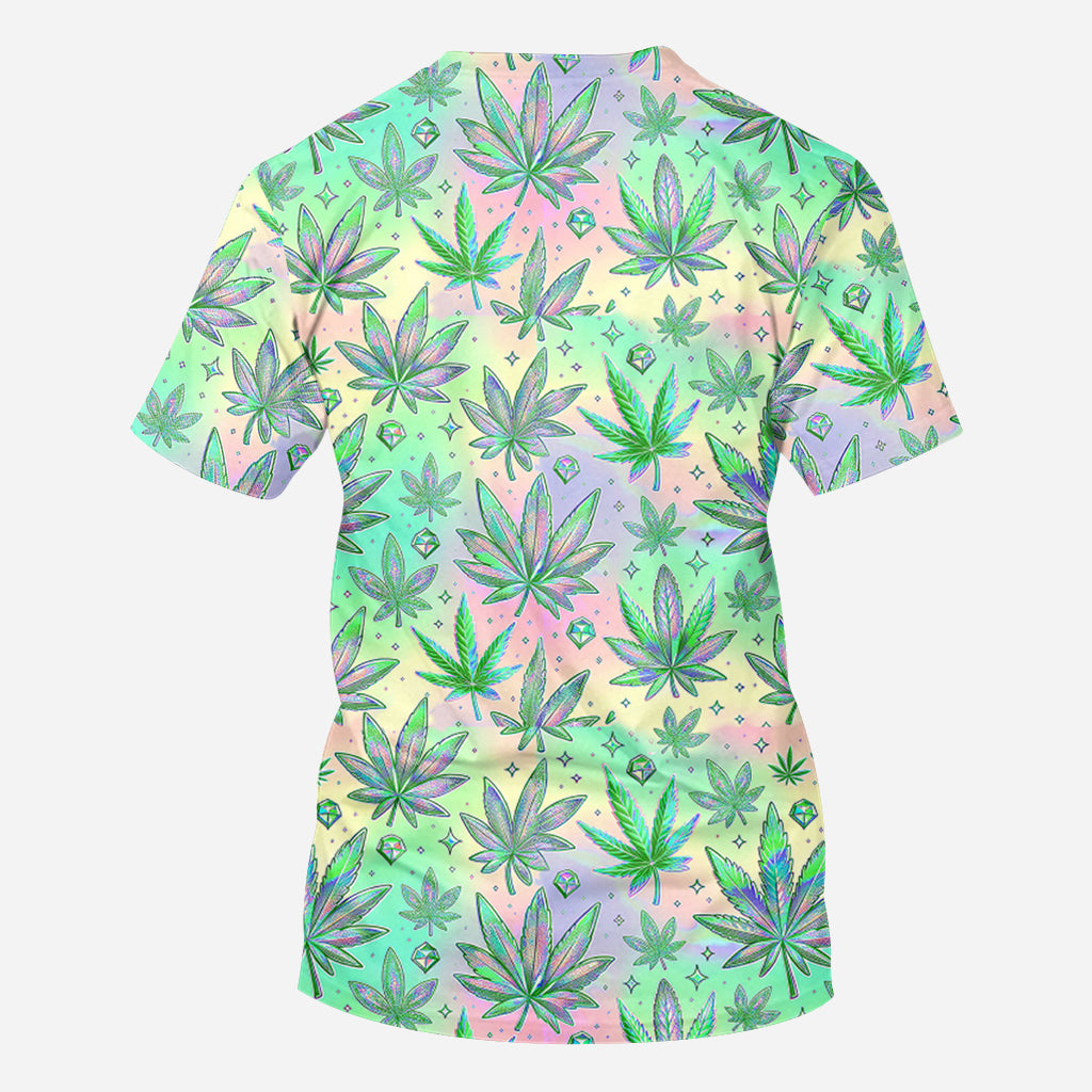 Les petits bourgeons de maman - La maman la plus cool du monde - T-shirt personnalisé avec motif cannabis.