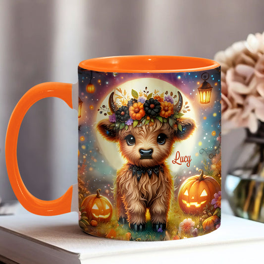 Mug personnalisé Halloween Highland Cow