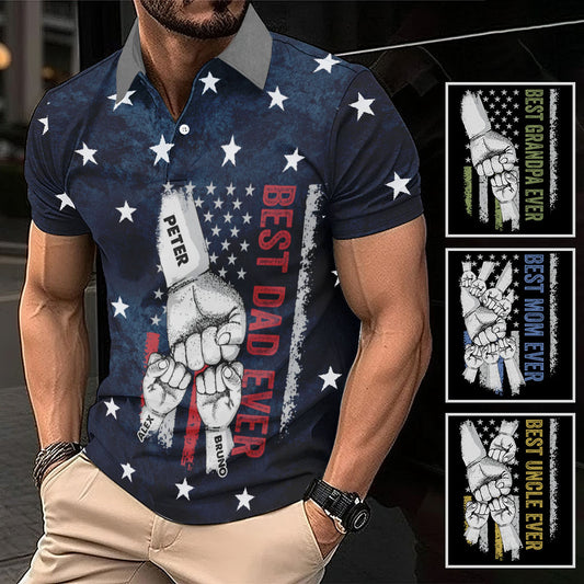 Meilleur papa du monde - Polo personnalisé pour papa