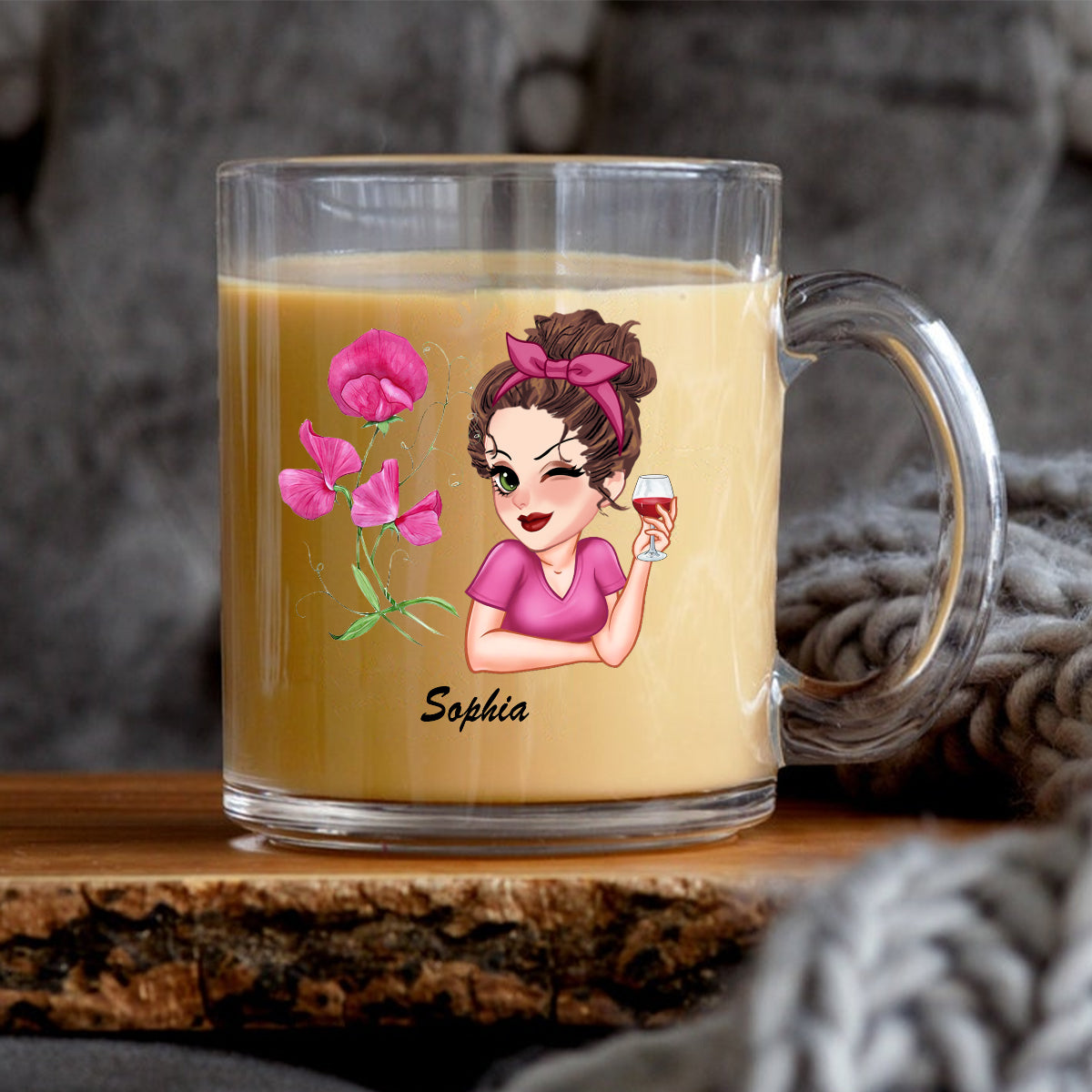 Tu es magnifique - Mug en verre personnalisé