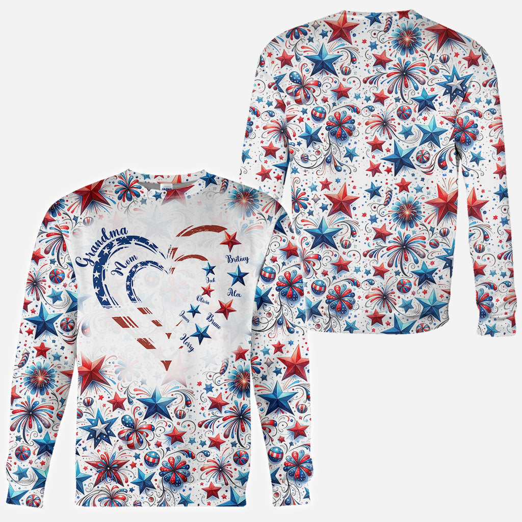 T-shirt personnalisé « Grand-mère américaine »