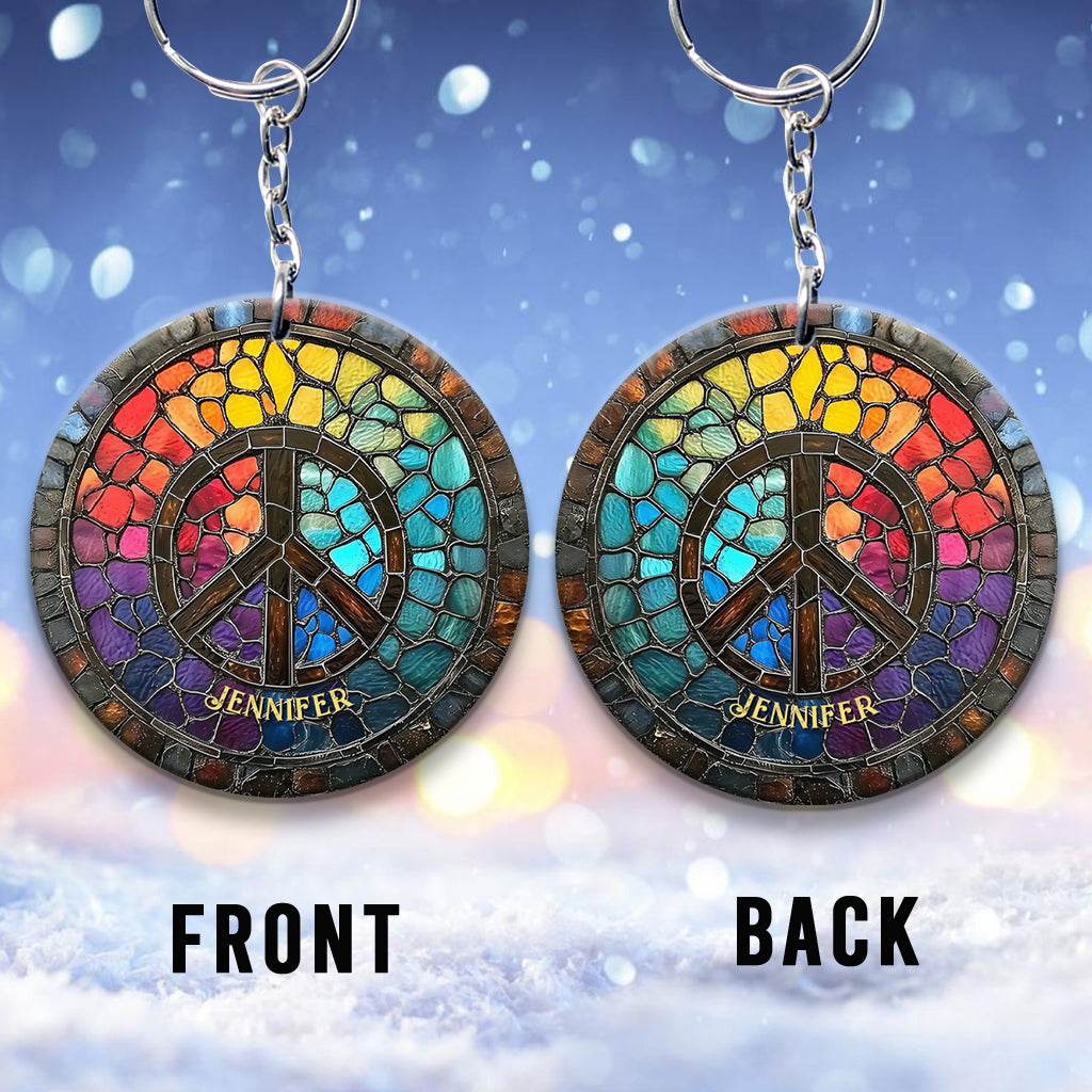 Âme Hippie - Porte-clés Hippie Personnalisé