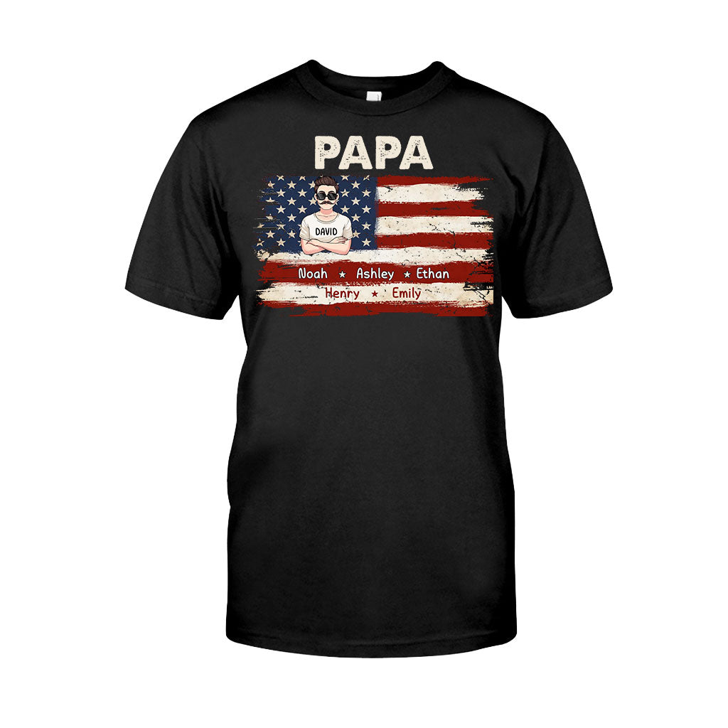 La vie de papa pour le 4 juillet - T-shirt et sweat à capuche personnalisés pour papa