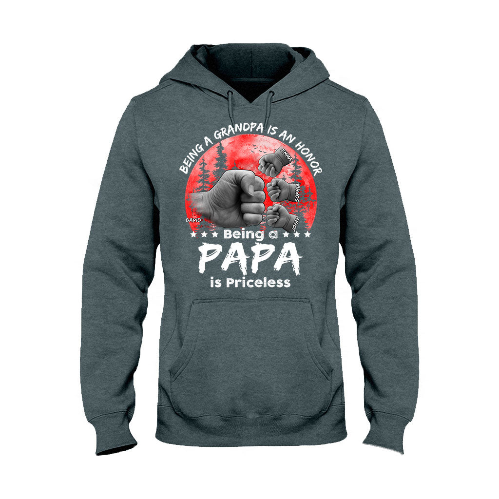 T-shirt et sweat à capuche personnalisés Père-Fils Lune Rouge - T-shirt et sweat à capuche