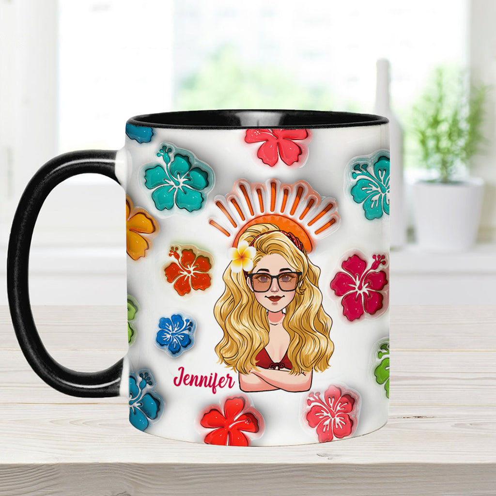 Ambiance estivale - Mug personnalisé « Amoureux de la mer »