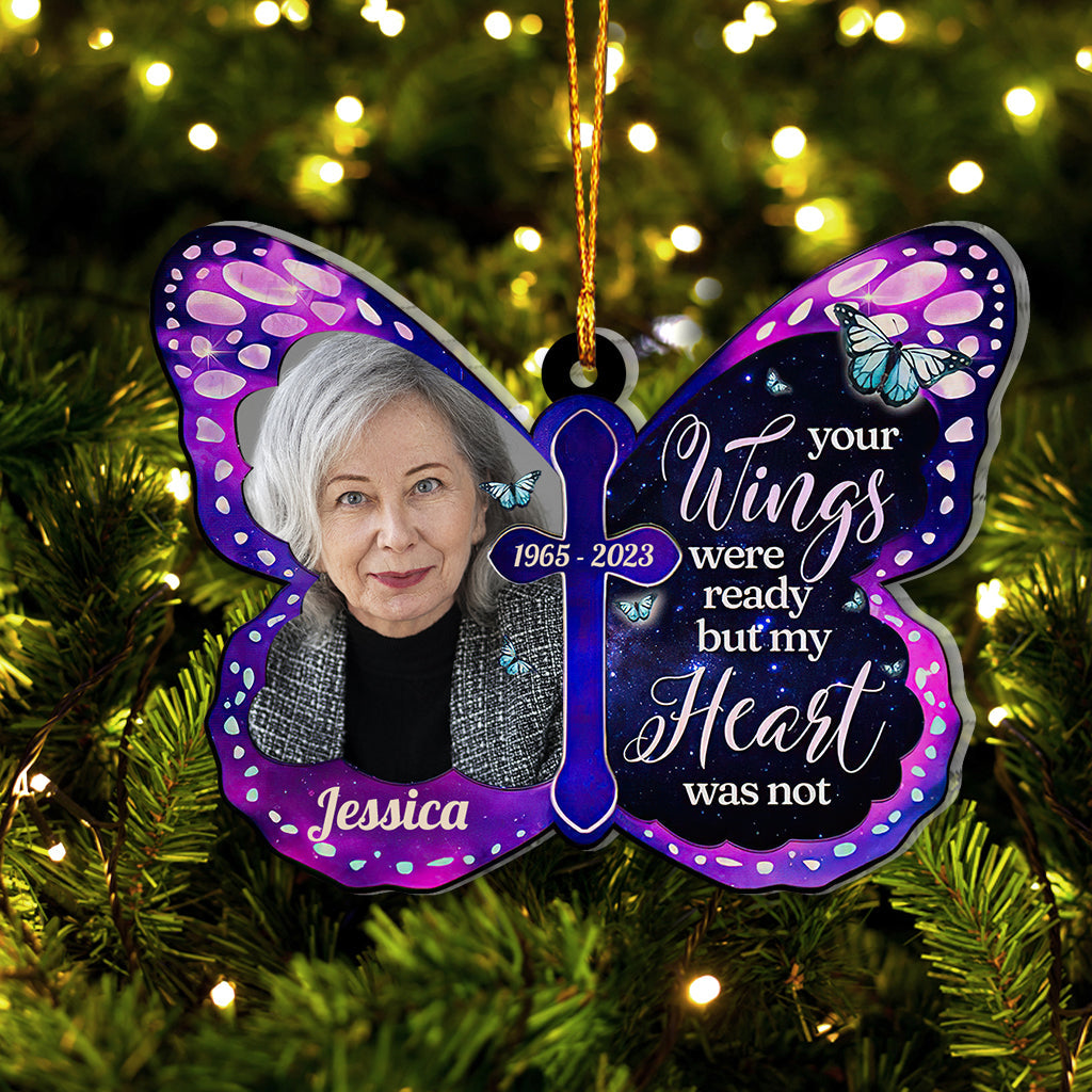 Your Wings Were Ready - Personalized Memorial Ornament