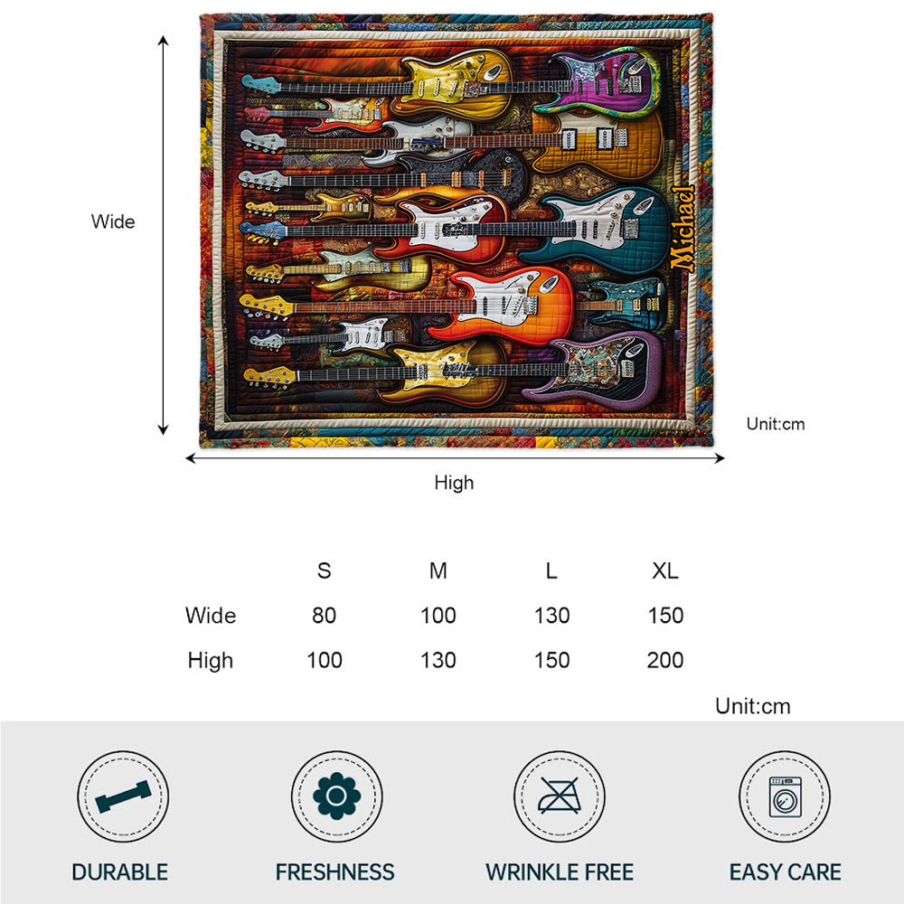 Belles guitares - Couverture guitare personnalisée