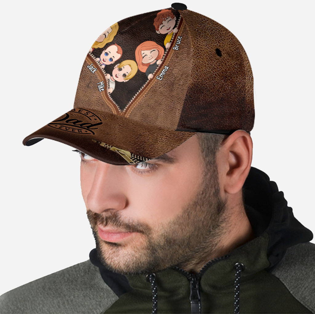 Meilleur papa du monde - Casquette classique personnalisée pour papa