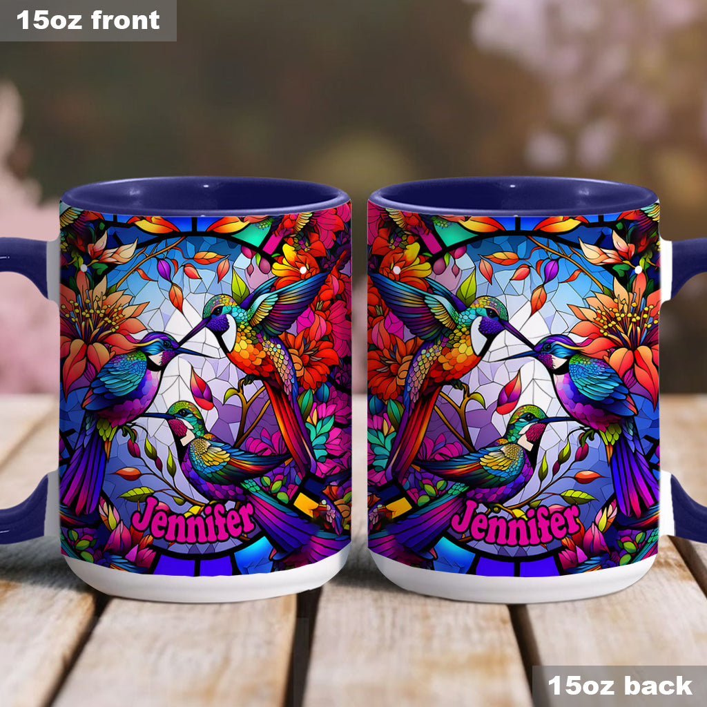 Love Hummingbirds - Personalized Hummingbird Accent Mug