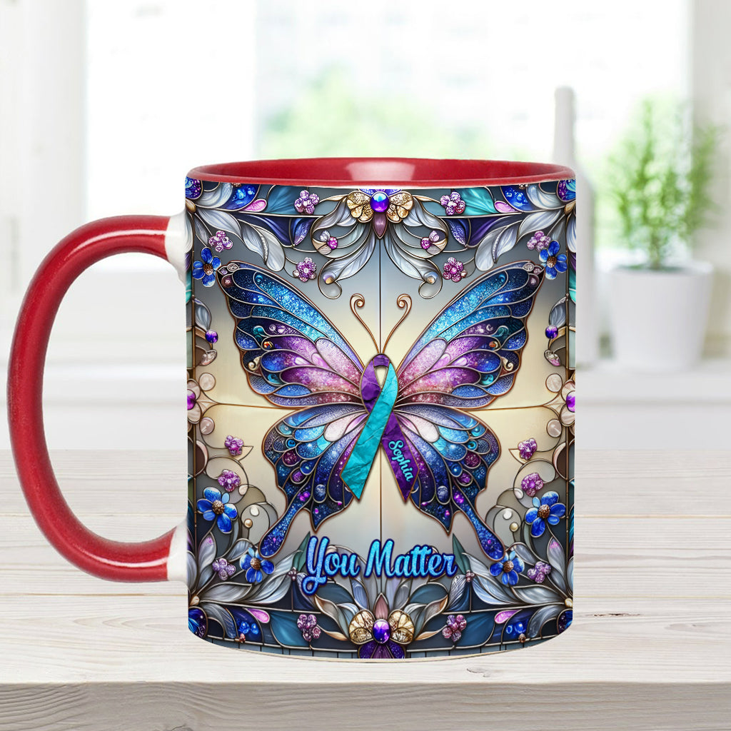 Tu comptes - Mug personnalisé pour la prévention du suicide