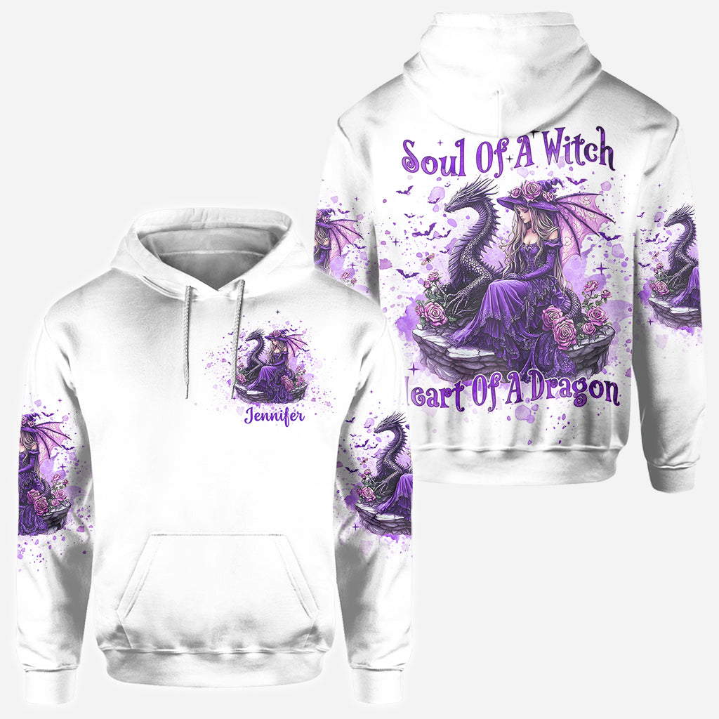 Âme de sorcière, cœur de dragon - T-shirt personnalisé de sorcière