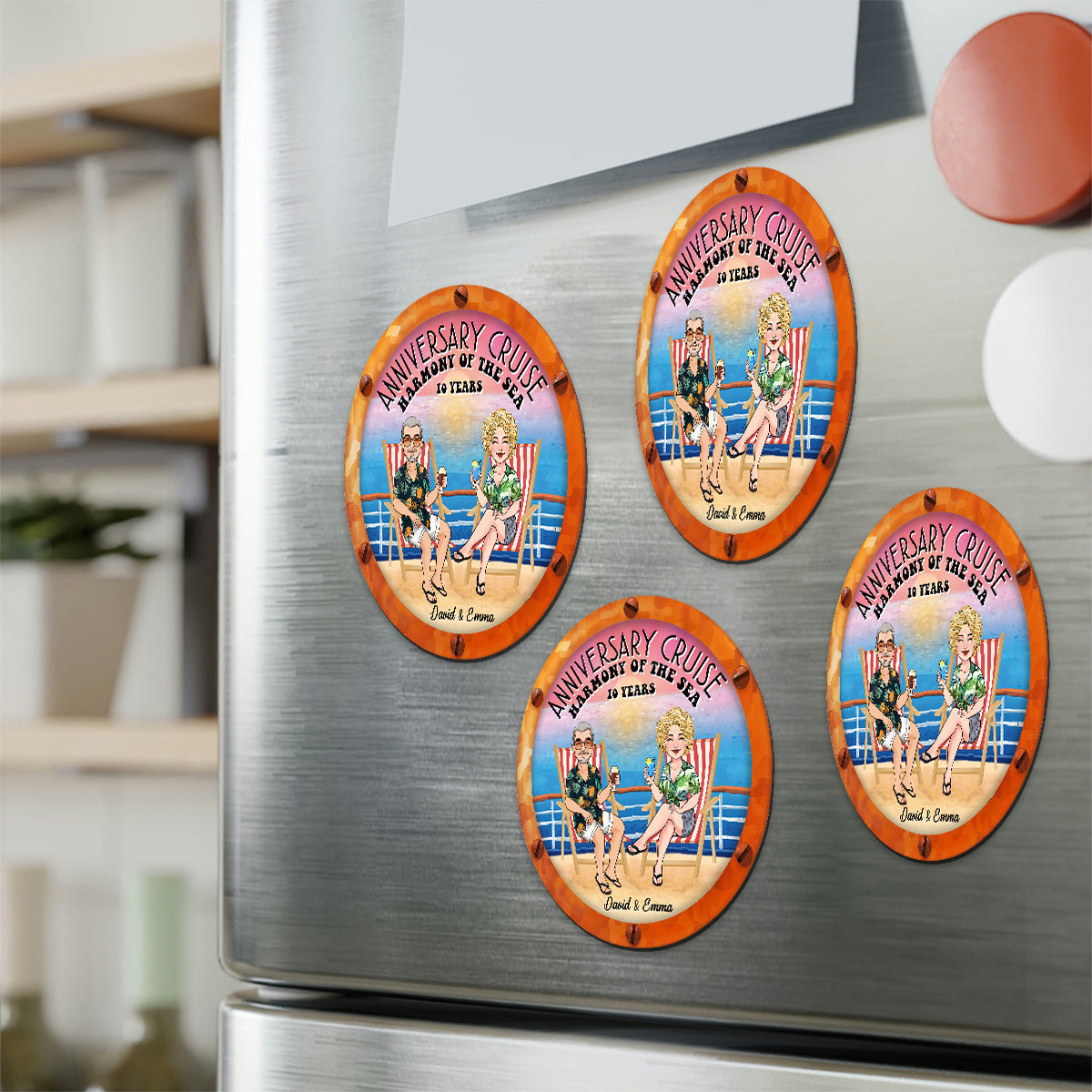 Décorations de porte pour croisière anniversaire - Aimant de croisière personnalisé