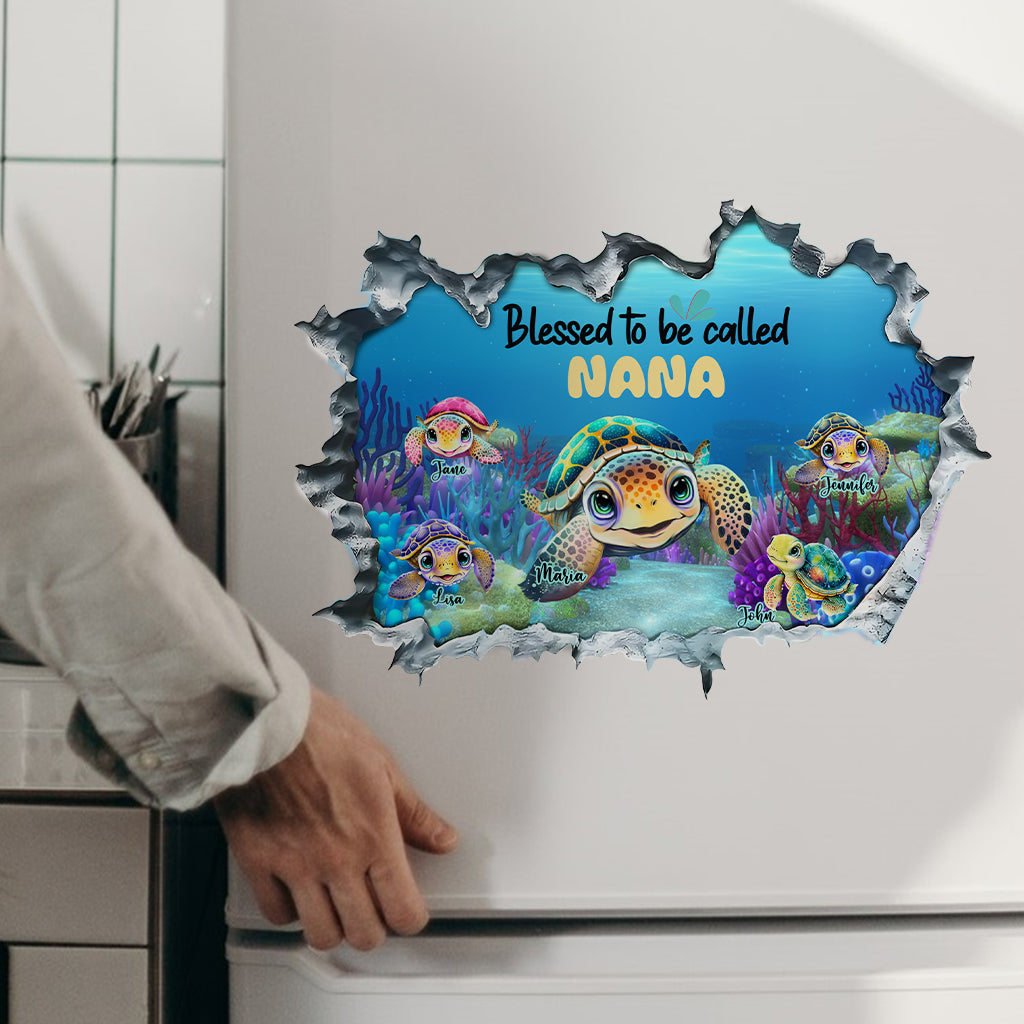 Nana's Aquarius - Personalized Grandma Decal Full