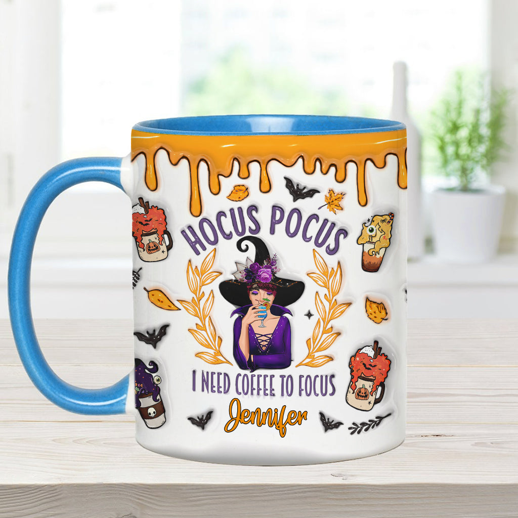 I Need Coffee - Personalized Witch Accent Mug