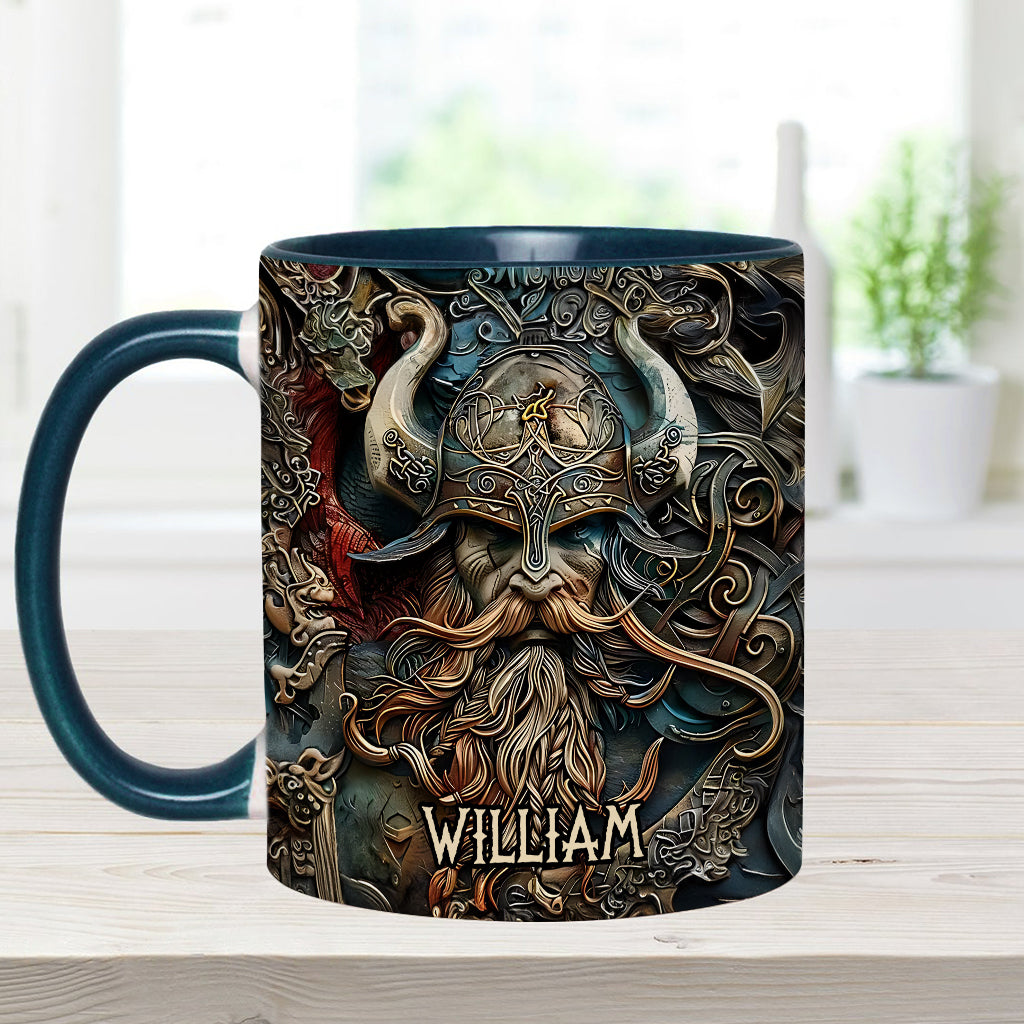 Mug personnalisé « Héros Viking Vintage » - Mug Viking à l'accent viking