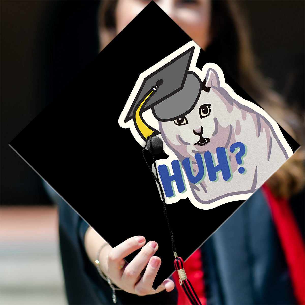 Huh Senior Graduation Meme - Graduation Cap Topper