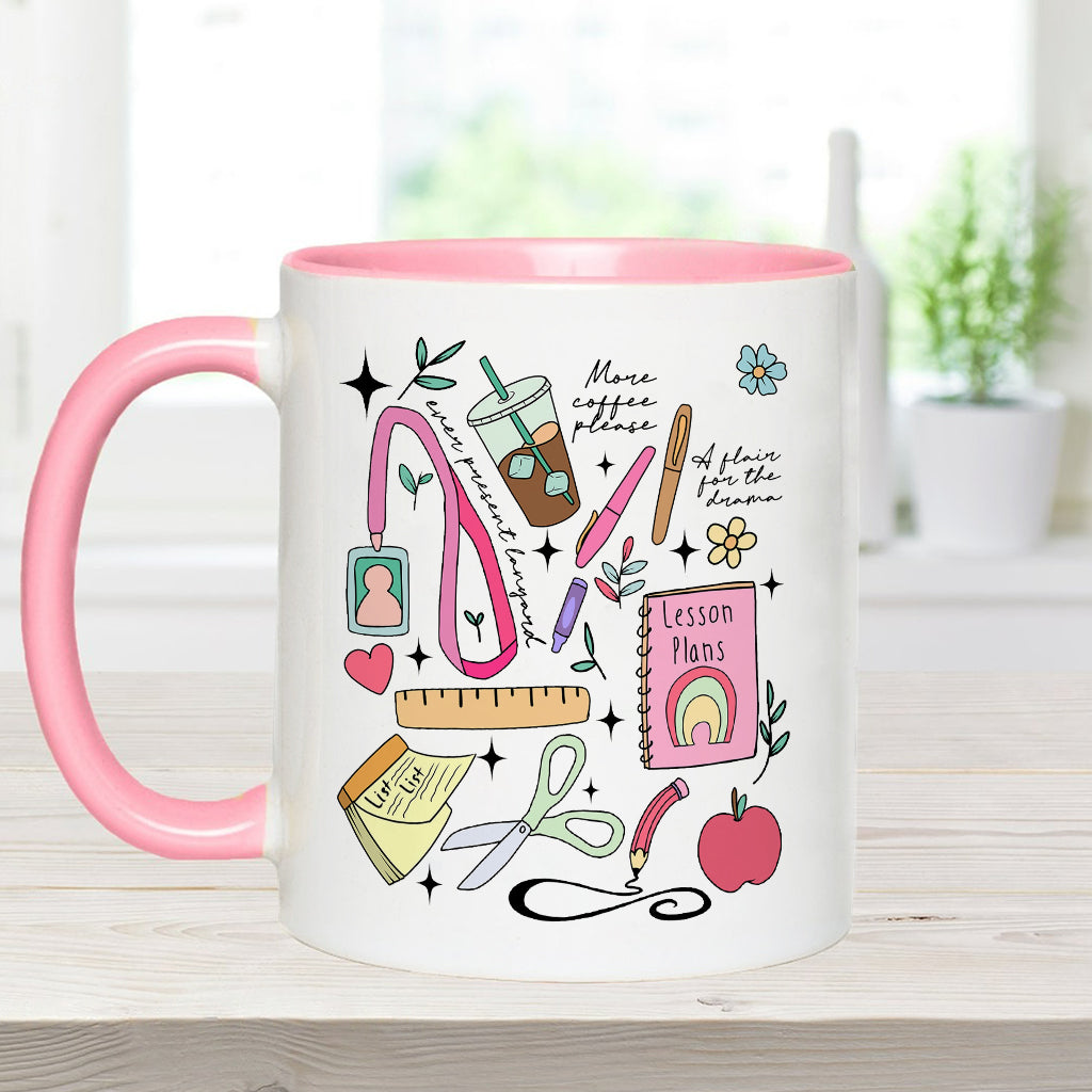 Can’t Talk Right Now Doing Teacher Stuff - Personalized Teacher Accent Mug