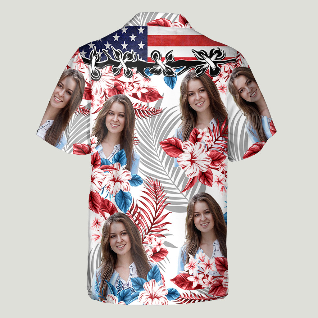 Chemise hawaïenne personnalisée avec photo pour lui - Chemise hawaïenne personnalisée pour couple