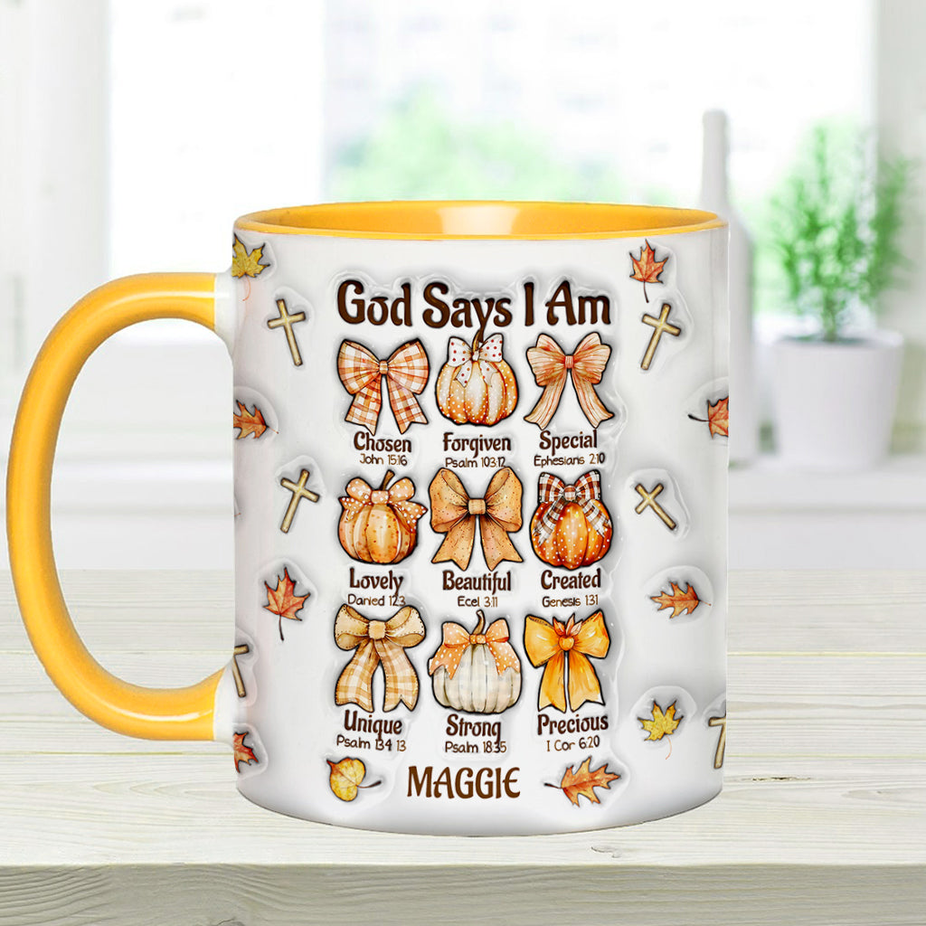Dieu dit que je suis - Mug chrétien personnalisé