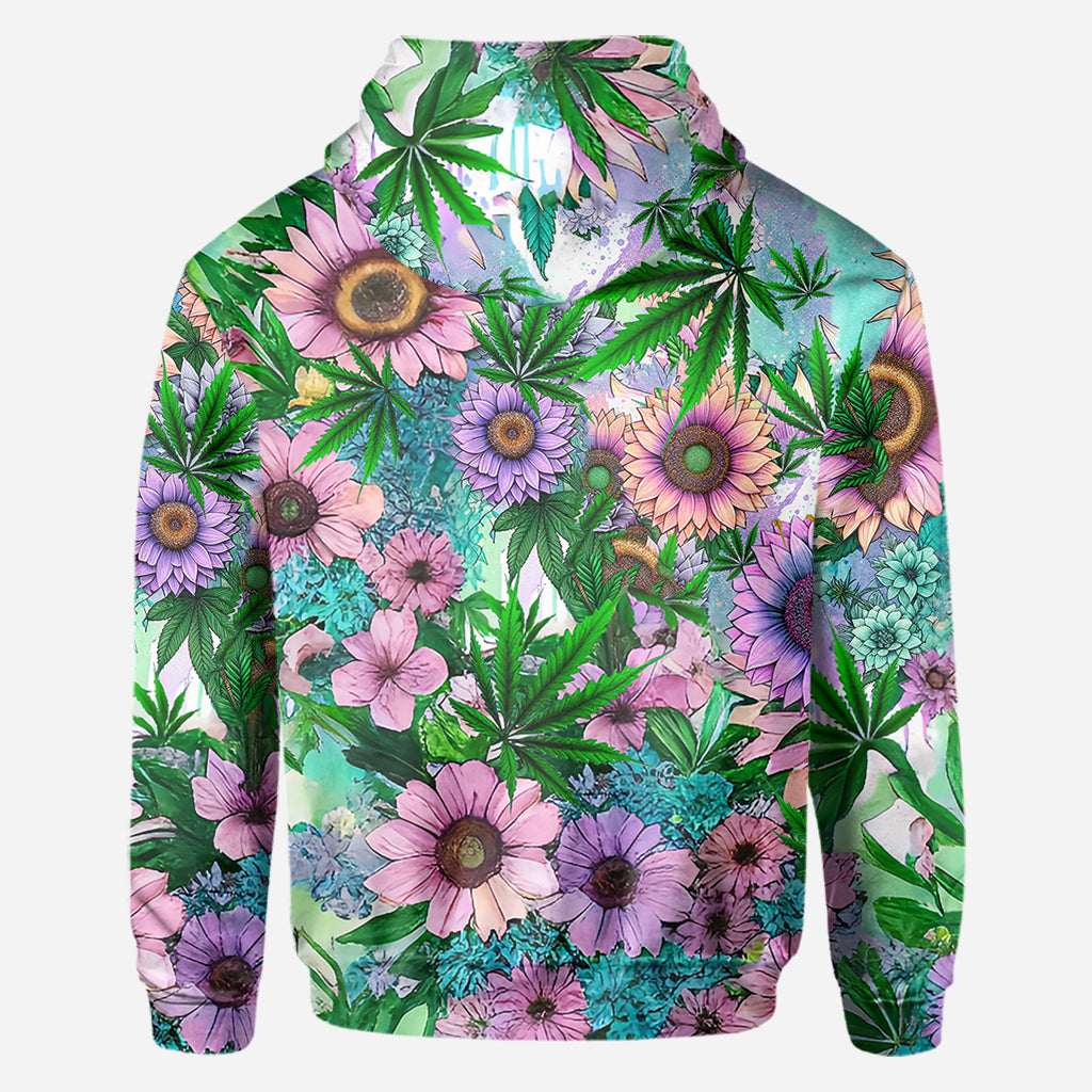 Cannabitch - T-shirt personnalisé avec motif cannabis intégral