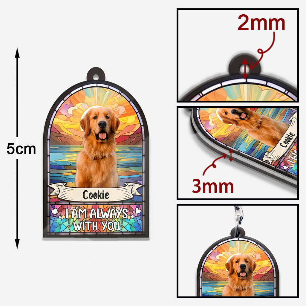 Je suis toujours avec toi - Porte-clés chien personnalisé